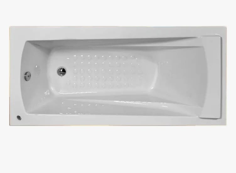 بانيو نيو باريس شاسيه ابيض بالجانب 150سم × 70سم من الطيب