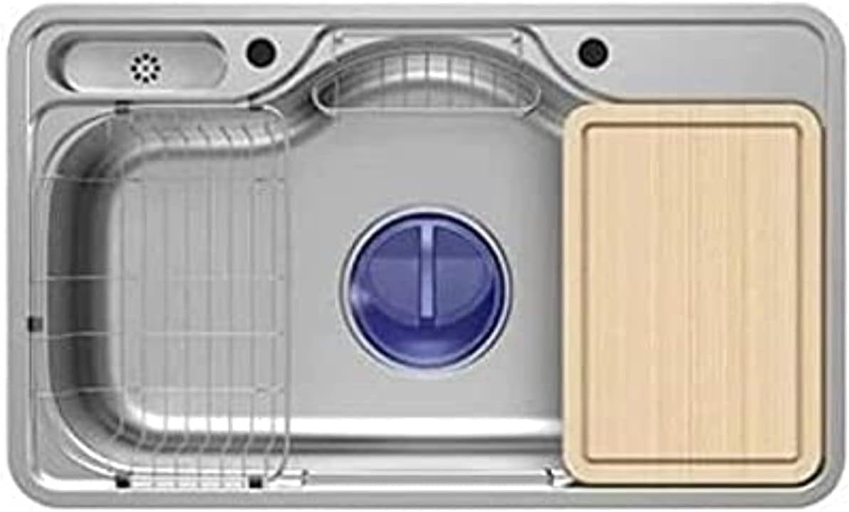 حوض مطبخ تركي اصلي ماي من استانلس مقاس 85.5*51.5 
بالخشب + الصرف + شبكة
