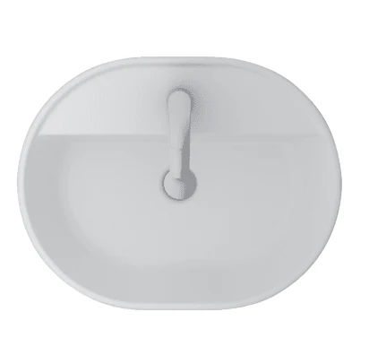  حوض فينوس فوق سطح أفقي بالفايظ بفتحة للخلاط 
مقاس 60 × 47 سم من ساني بيور
