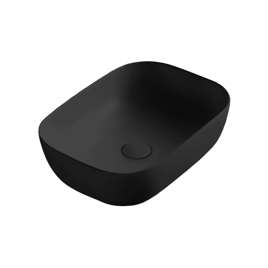 حوض فوق الرخامة فيجا مقاس 46 سم اللون اسود من سانى بيور
