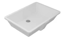 حوض سيريوس تحت الرخامة / تحت سطح أفقى بالفايظ وبدون فتحة للخلاط مقاس 50 × 40 سم اللون أبيض من ساني بيور
